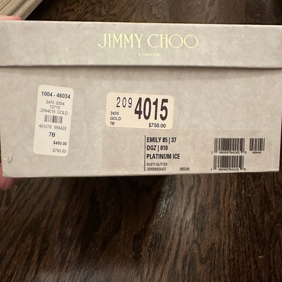 Jimmy Choo gold Emily shoe - Picture 3 of 11